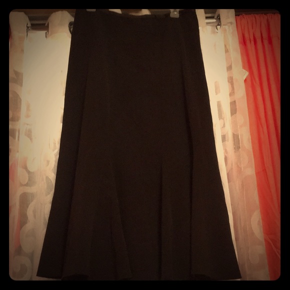 focus 2000 Dresses & Skirts - Gorgeous long fit and flair chocolate brown skirt